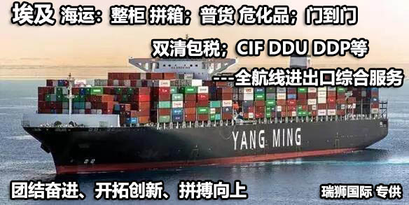埃及專線 埃及海運(yùn)船期查詢 埃及空運(yùn)貨物追蹤 埃及?？章?lián)運(yùn)雙清包稅門到門